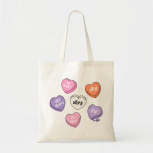 Anti-Valentijn hart Snoep Tote Bag