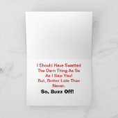 Anti-Valentijn Kaart Bah, het Insect van de Liefde (Binnen)