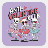 Anti Valentijn Meiden Club Sticker | Decal (Voorkant)