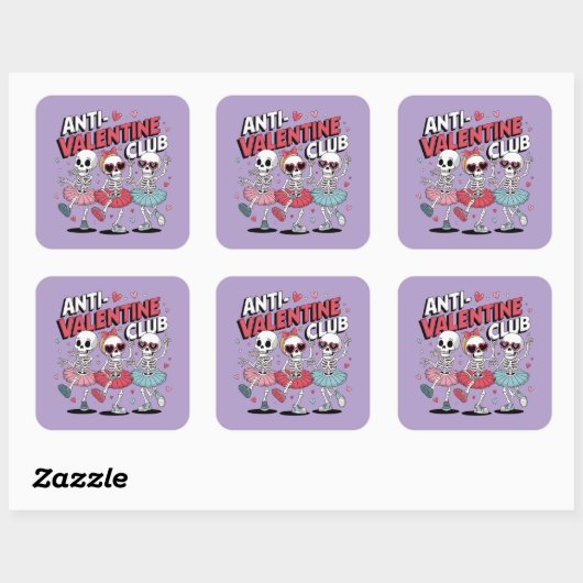 Anti Valentijn Meiden Club Sticker | Decal (Vel)