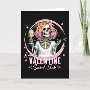 Anti Valentijn Sociale Club Grappig Skelet Matchin Kaart