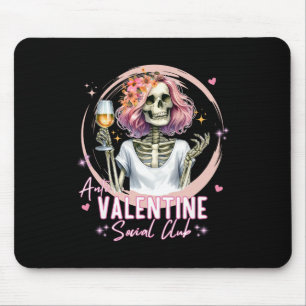 Anti Valentijn Sociale Club Grappig Skelet Overeen Muismat
