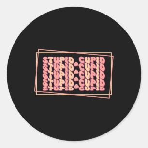 Anti-valentijn Stomme Cupido Ronde Sticker
