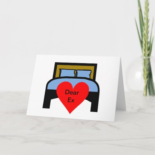 Anti-Valentijn voor de ex Pas het aan! Feestdagen Kaart (Voorkant)