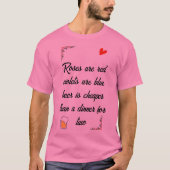 Anti Valentijnsdag bier grappige kaart T-shirt (Voorkant)
