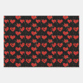 Anti-Valentijnsdag Broken Hearts Pattern 2 Inpakpapier Vel (Voorkant 2)