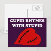 Anti-Valentijnsdag: Cupid-ritmes met stomme Feestdagenkaart (Voorkant / Achterkant)