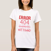 Anti-Valentijnsdag FOUT 404 T-shirt (Voorkant)