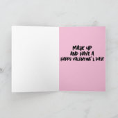 ANTI-VALENTIJNSDAG FUNNY GASMASK KAART (Binnen)