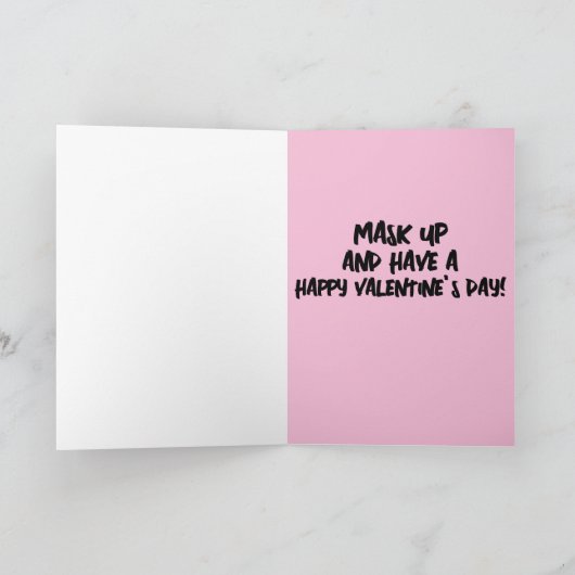 ANTI-VALENTIJNSDAG FUNNY GASMASK KAART (Binnen)