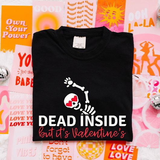 Anti Valentijnsdag Grappig en sarcastisch Skelet T-shirt