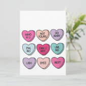 Anti Valentijnsdag Grappig Single Bewustzijn Kaart (Staand voorkant)