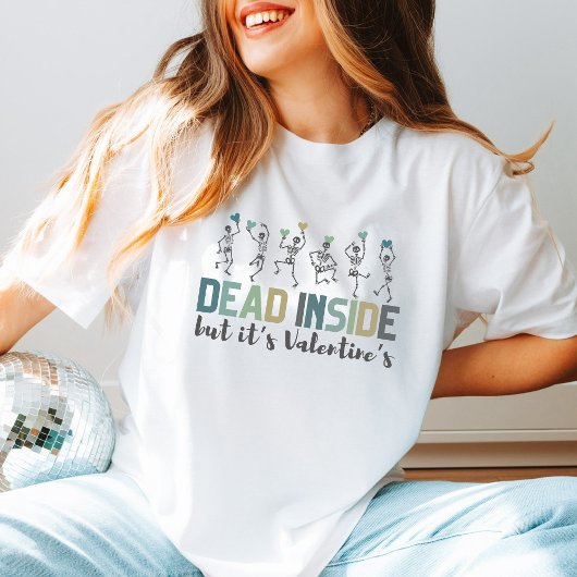 Anti Valentijnsdag Grappige skeletten dansen Humor T-shirt