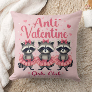 Anti Valentijnsdag Grappige Wasbeer Schattig Kawai Kussen