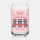 Anti Valentijnsdag Grappige Wasbeer Schattige Kawa Blikvorm Glas (Voorkant)