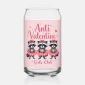 Anti Valentijnsdag Grappige Wasbeer Schattige Kawa Blikvorm Glas (Achterkant)