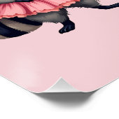 Anti Valentijnsdag Grappige Wasbeer Schattige Kawa Perfect Poster (Hoek)