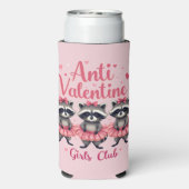 Anti Valentijnsdag Grappige Wasbeer Schattige Kawa Seltzer Blikjeskoeler (Seltzer Achterkant)