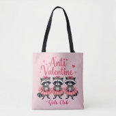 Anti Valentijnsdag Grappige Wasbeer Schattige Kawa Tote Bag (Voorkant)