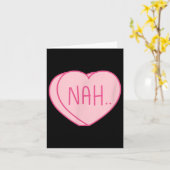 Anti-Valentijnsdag Hart Snoep Single Awareness Kaart (Gele Bloem)