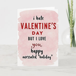 Anti Valentijnsdag Liefde Kaart