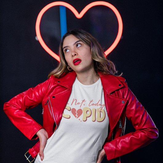 Anti-valentijnsdag niet vandaag cupid T-shirt