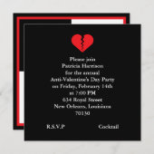 Anti-Valentijnsdag Partij Kaart (Voorkant / Achterkant)