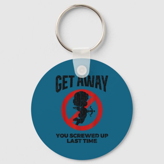Anti Valentijnsdag sarcastisch cadeau grappig gesc Sleutelhanger (Voorkant)