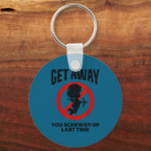 Anti Valentijnsdag sarcastisch cadeau grappig gesc Sleutelhanger (Voorkant)