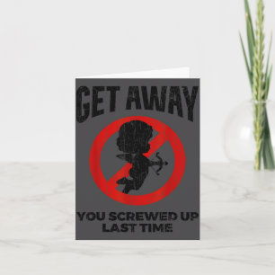 Anti Valentijnsdag sarcastische Cud Quote Grappig Kaart