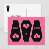 Anti Valentijnsdag schattig gebroken hart op doods Feestdagenkaart (Voorkant / Achterkant)