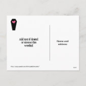 Anti Valentijnsdag schattig gebroken hart op doods Feestdagenkaart (Achterkant)