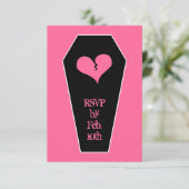 Anti Valentijnsdag schattig gebroken hart op doods Kaart (Staand voorkant)