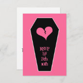 Anti Valentijnsdag schattig gebroken hart op doods Kaart (Voorkant / Achterkant)