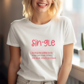 Anti-Valentijnsdag Sin-gle T-shirt