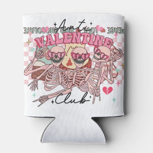 Anti-Valentijnsdag Skeletten Blikjeskoeler (Achterkant)