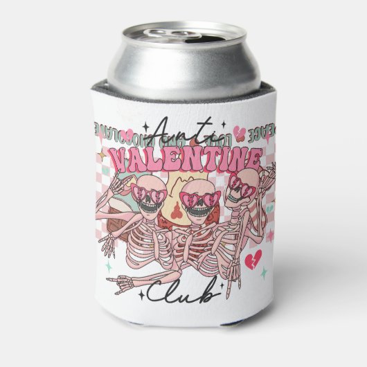Anti-Valentijnsdag Skeletten Blikjeskoeler (Blikje Achterkant)