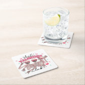 Anti-Valentijnsdag Skeletten Kartonnen Onderzetters (Insitu)