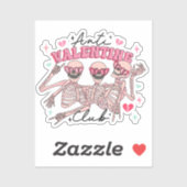 Anti-Valentijnsdag Skeletten Sticker (Vel)