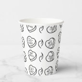 Anti-Valentijnsdag Snoep harten Papieren Bekers (Rechts)