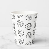 Anti-Valentijnsdag Snoep harten Papieren Bekers (Voorkant)