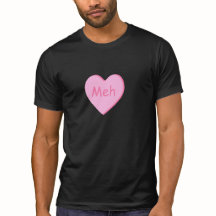 Anti-Valentijnsdag t-shirt met snoep hartslag