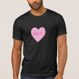Anti-Valentijnsdag t-shirt met snoep hartslag