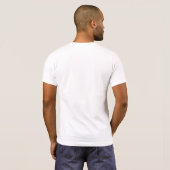 Anti-Valentijnsdag t-shirt met snoep hartslag (Achterkant volledig)