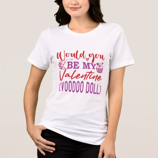 Anti-Valentijnsdag Tri-Blend Shirt (Voorkant)