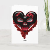 Anti-valentijnse Dag: Veroordeeld Hart Feestdagen Kaart (Achterkant)