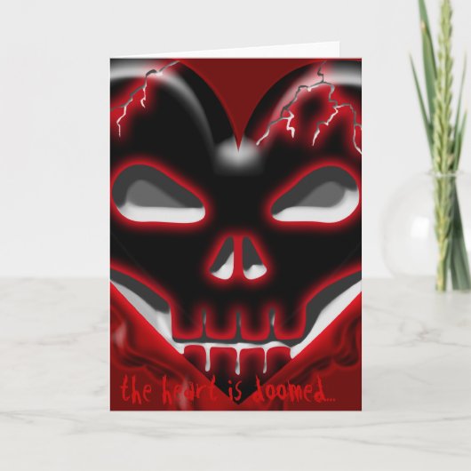 Anti-valentijnse Dag: Veroordeeld Hart Feestdagen Kaart (Voorkant)