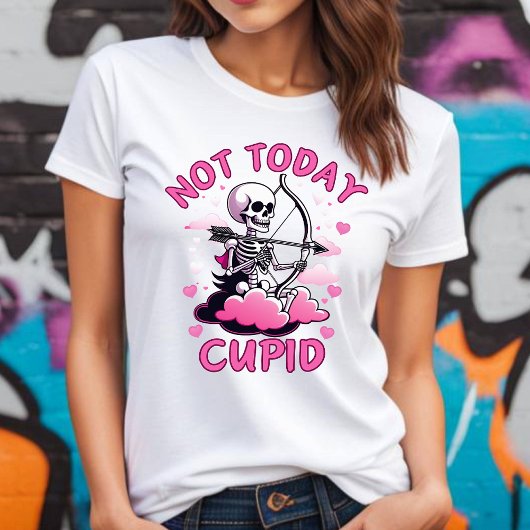 Anti Valentijnse niet vandaag Cupid T-shirt
