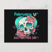 Anti-Valentijnse  schedel - gewoon een andere dag Briefkaart (Voorkant)