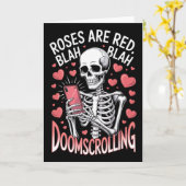 Anti Valentijnsrozen Zijn Rood Blah Doomscrolling Kaart (Gele Bloem)